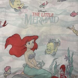 Vintage 90’s Disney Ariel The Little Mermaid Twin Fitted Children’s Bed Sheet